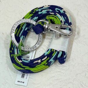 Vera Bradley Lanyard Katalina Blues Design Clip & Key Ring/Keychain NWT